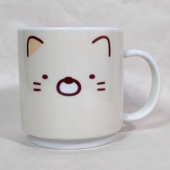 San-X Sumikko Gurashi Mug Tonkatsu Neko Split Pork Cat Anime Ceramic Japan 2015 - Picture 4 of 8